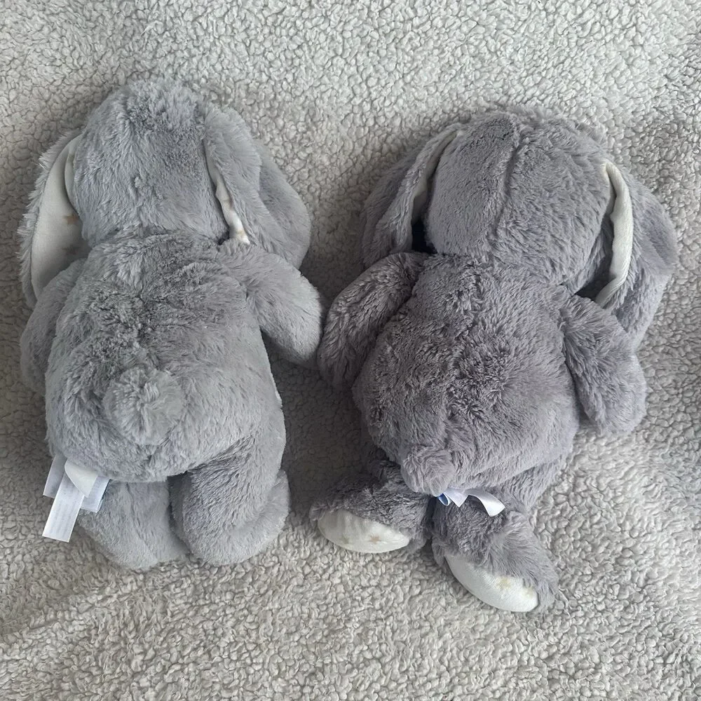 Cloud B Lot Of 2 Star Dreamy Hugginz Bunny Rabbit Gray 14